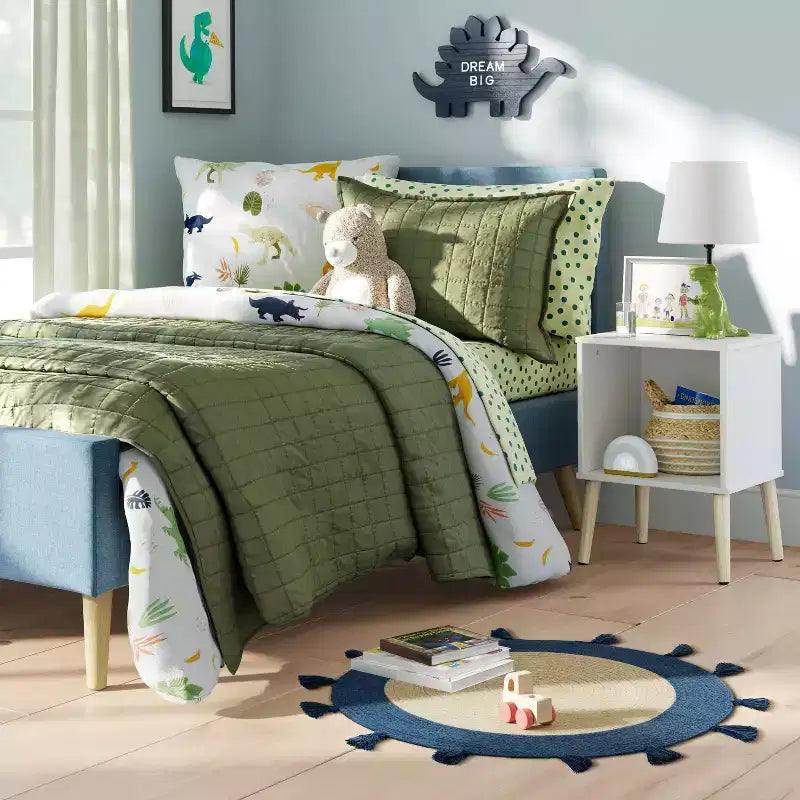 Comodino per Bambini con Ripiano Aperto Bianco – 1 Persona