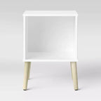 Comodino per Bambini con Ripiano Aperto Bianco – 1 Persona