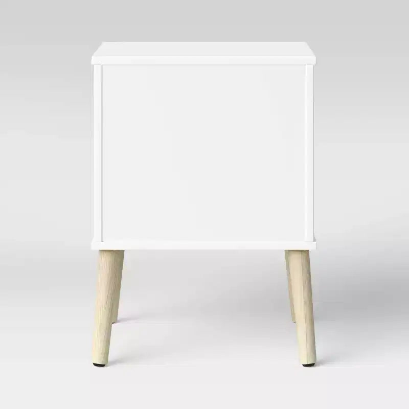 Comodino per Bambini con Ripiano Aperto Bianco – 1 Persona