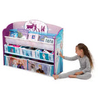 Disney Frozen 2: Scaffale portagiochi e libri per bambini Deluxe - Delta Children: Contenitore per bambini, MDF, Scaffali aperti, Rosso