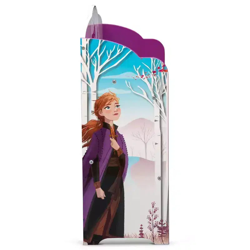 Disney Frozen 2: Scaffale portagiochi e libri per bambini Deluxe - Delta Children: Contenitore per bambini, MDF, Scaffali aperti, Rosso