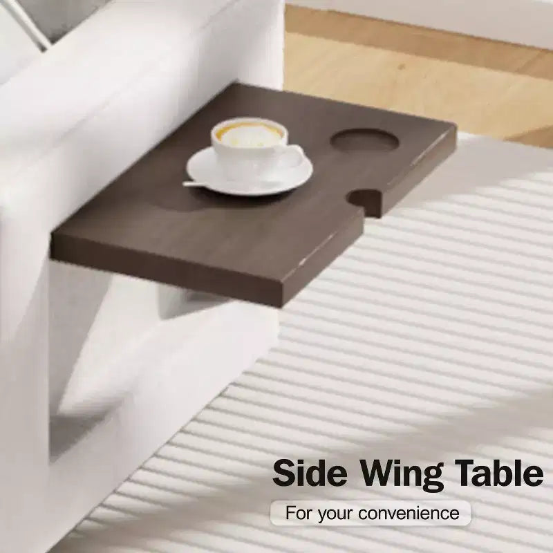 Divano letto angolare a L, 5 posti, reclinabile, con porte USB, beige / grigio scuro