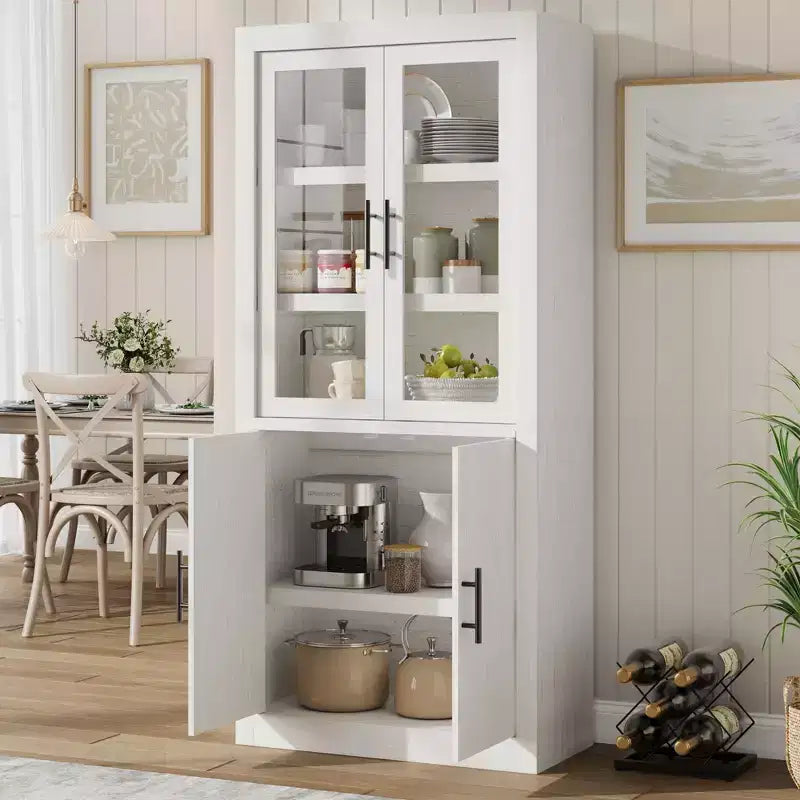 Mobiletto in legno a 4 ante stile "Frame" marrone per 1