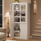 Mobiletto in legno a 4 ante stile "Frame" marrone per 1