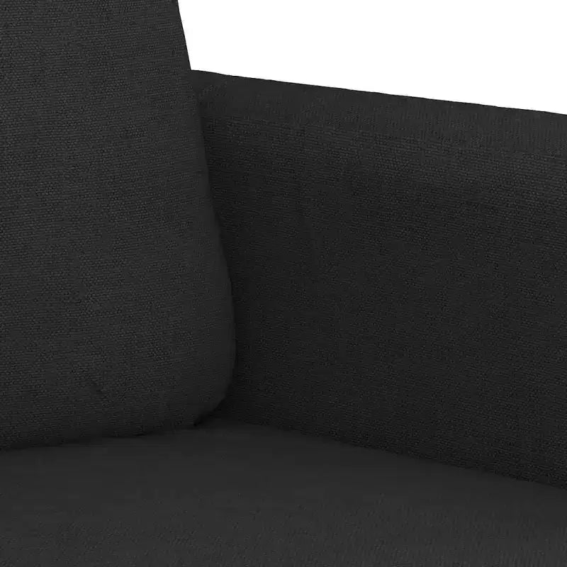 Poltrona imbottita nera, tessuto in poliestere, monoposto, 23,6"