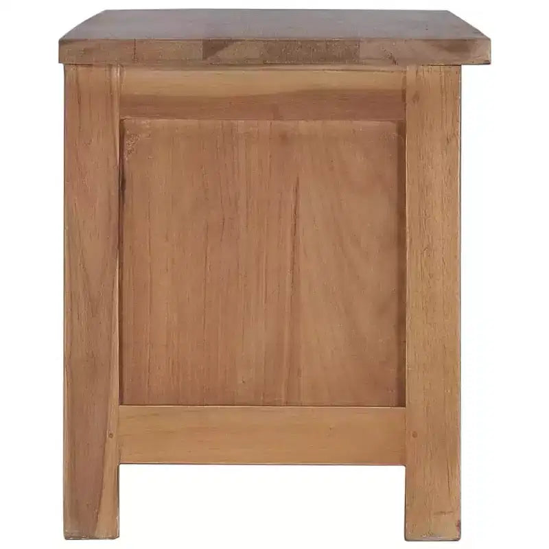 Mobile TV in teak naturale, marrone, 2 ante, per TV fino a 30"