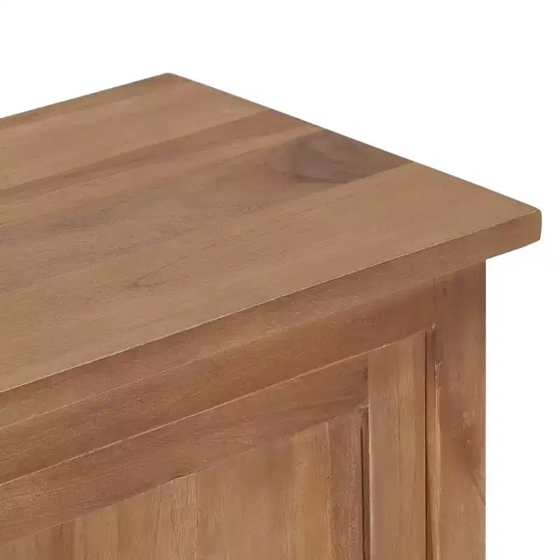 Mobile TV in teak naturale, marrone, 2 ante, per TV fino a 30"
