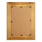 Specchio da Parete Rettangolare con Cornice in Rattan Marrone