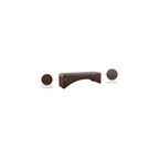 Panca imbottita in velluto pelliccia beige/marrone/crema, base in noce, 1 posto