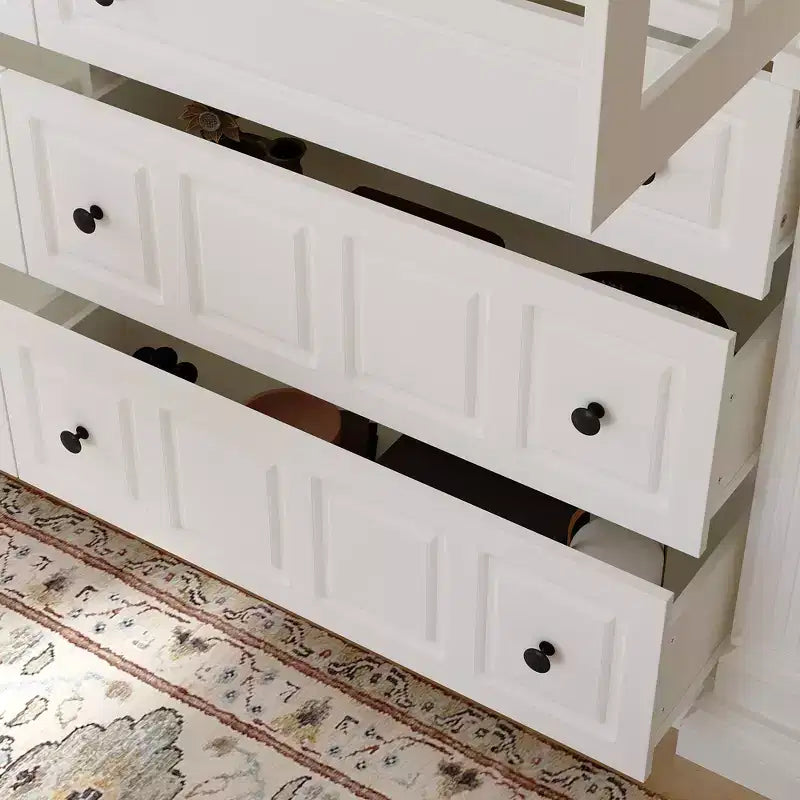Mobile credenza con vetrine espositivo bianco