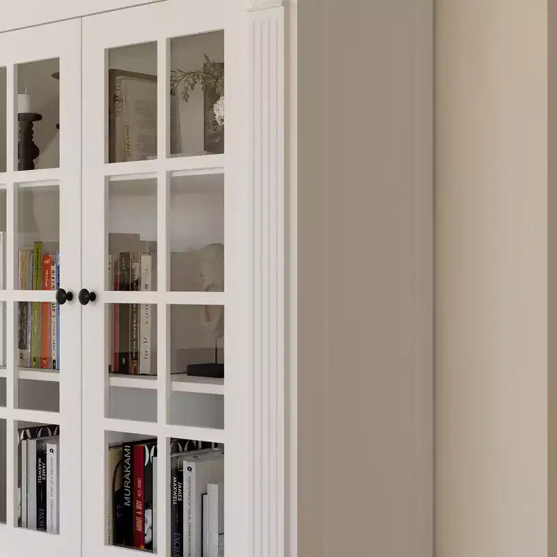 Mobile credenza con vetrine espositivo bianco