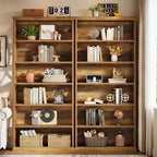 Libreria industriale marrone a 6 ripiani, alta 180 cm – Utilizzo per 1 o 2 persone