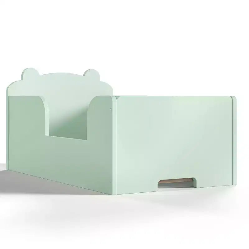 Lettino a pavimento per bambini a forma di orso, Blu/Verde/Naturale/Rosa/Bianco, Singolo