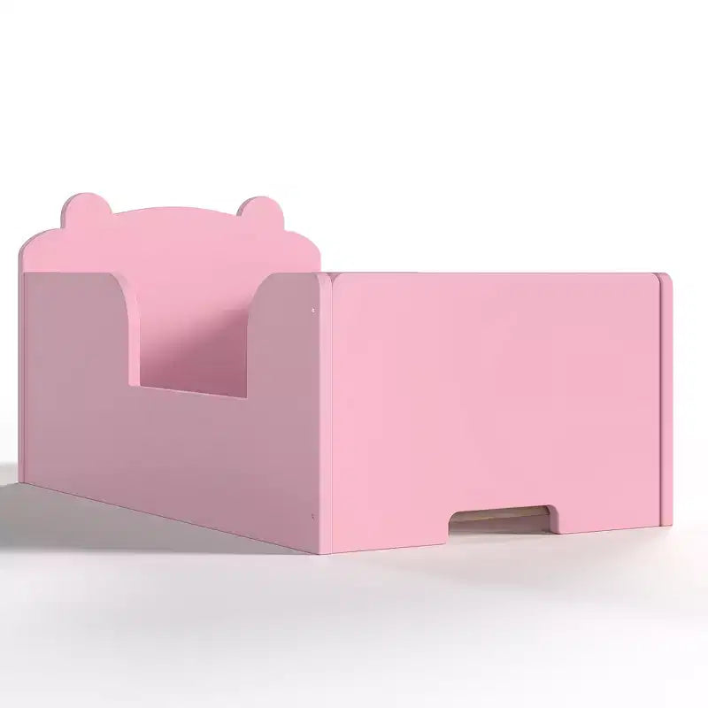 Lettino a pavimento per bambini a forma di orso, Blu/Verde/Naturale/Rosa/Bianco, Singolo