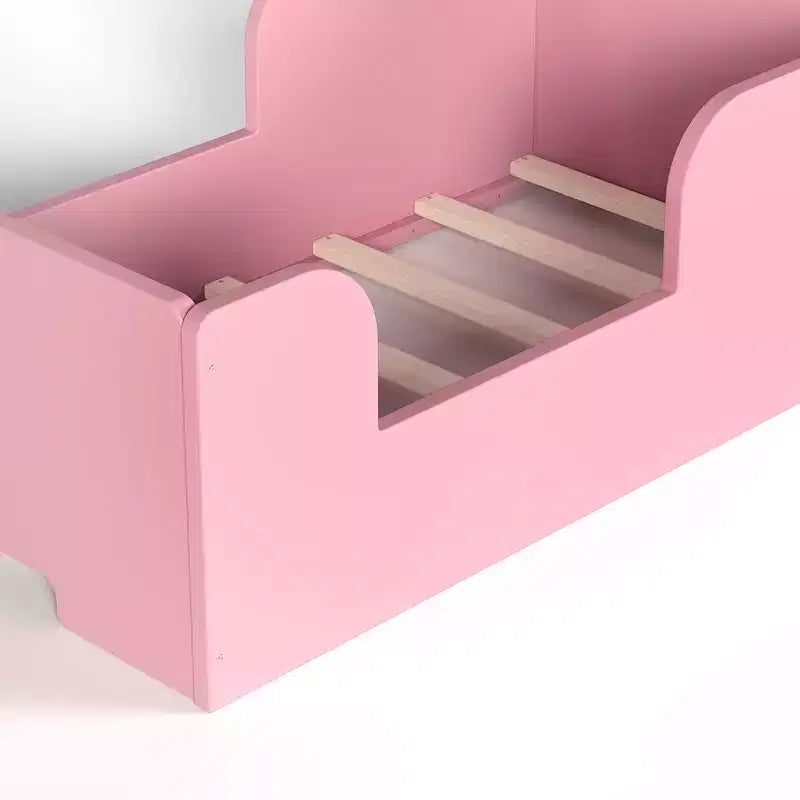 Lettino a pavimento per bambini a forma di orso, Blu/Verde/Naturale/Rosa/Bianco, Singolo