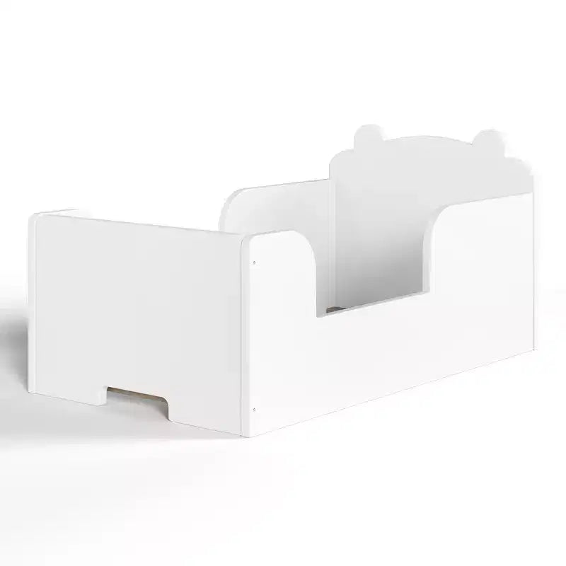 Lettino a pavimento per bambini a forma di orso, Blu/Verde/Naturale/Rosa/Bianco, Singolo