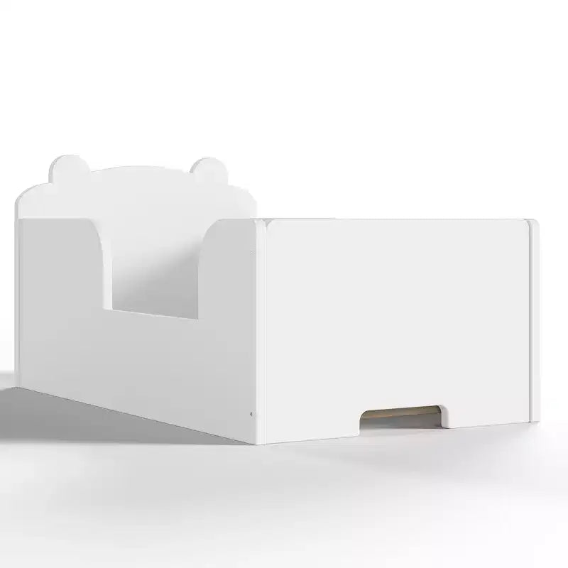 Lettino a pavimento per bambini a forma di orso, Blu/Verde/Naturale/Rosa/Bianco, Singolo