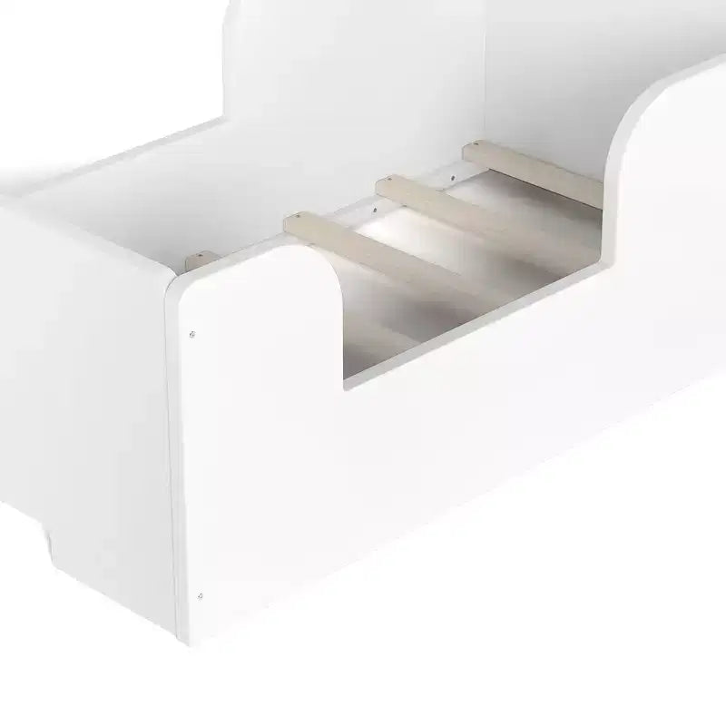 Lettino a pavimento per bambini a forma di orso, Blu/Verde/Naturale/Rosa/Bianco, Singolo