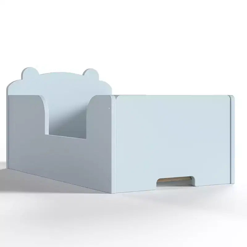Lettino a pavimento per bambini a forma di orso, Blu/Verde/Naturale/Rosa/Bianco, Singolo
