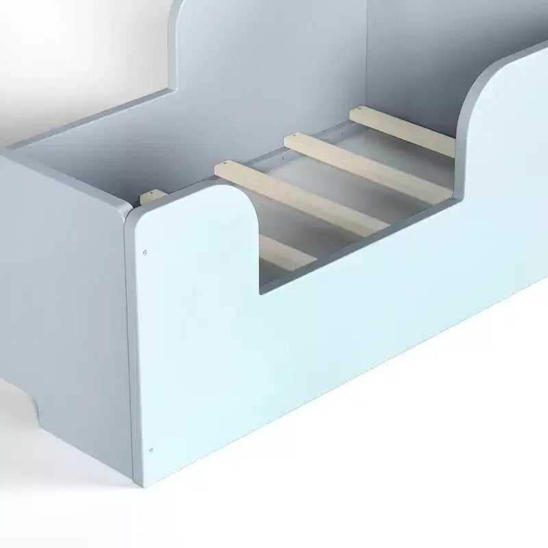 Lettino a pavimento per bambini a forma di orso, Blu/Verde/Naturale/Rosa/Bianco, Singolo