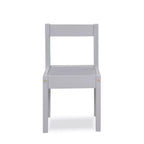 Set Tavolo Grigio per Bambini Scrivibile a Secco e 2 Sedie, 3 Pezzi