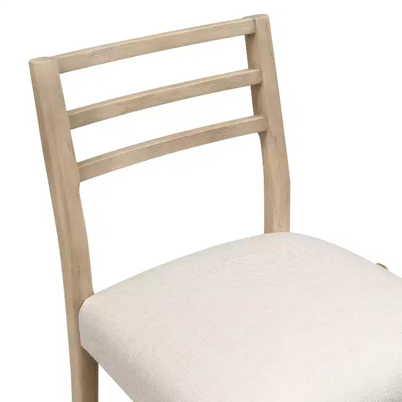 Set da pranzo da 3 pezzi in stile rustico Brown Farmhouse, altezza bancone, 2 posti a sedere