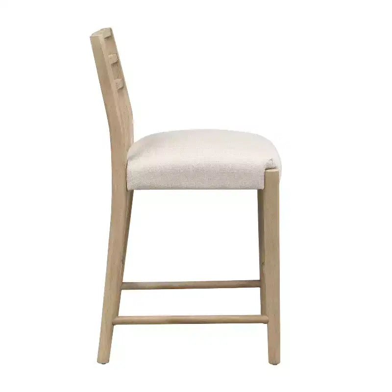 Set da pranzo da 3 pezzi in stile rustico Brown Farmhouse, altezza bancone, 2 posti a sedere