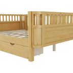 Letto a piattaforma singolo per bambini a grandezza naturale con spondine di protezione – Per 1 bambino (bambine e bambini)