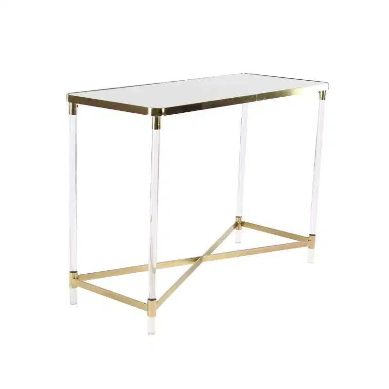 Consolle acrilico oro – Stile contemporaneo, singola