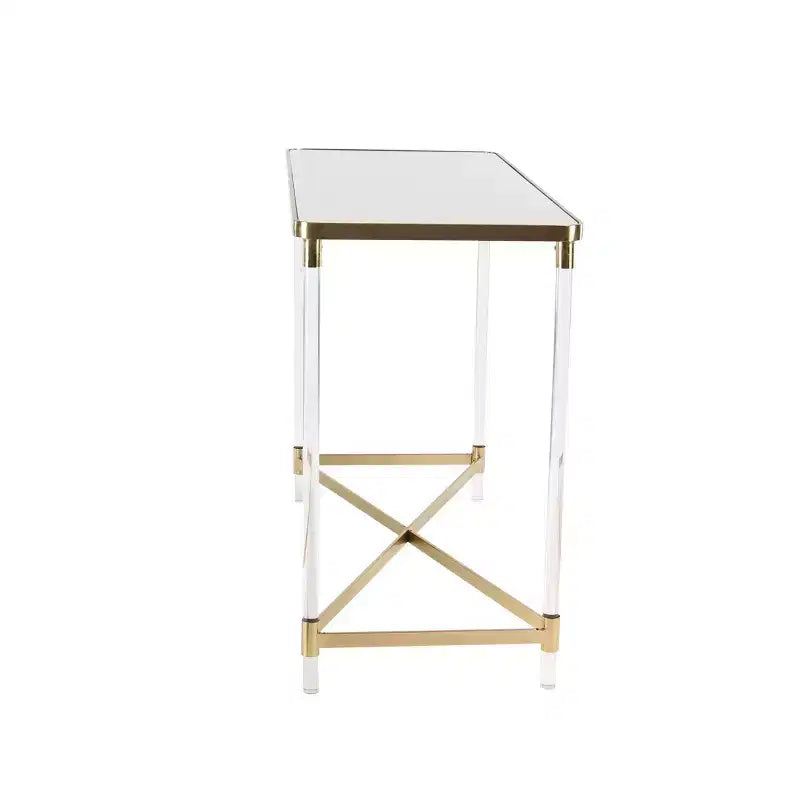 Consolle acrilico oro – Stile contemporaneo, singola