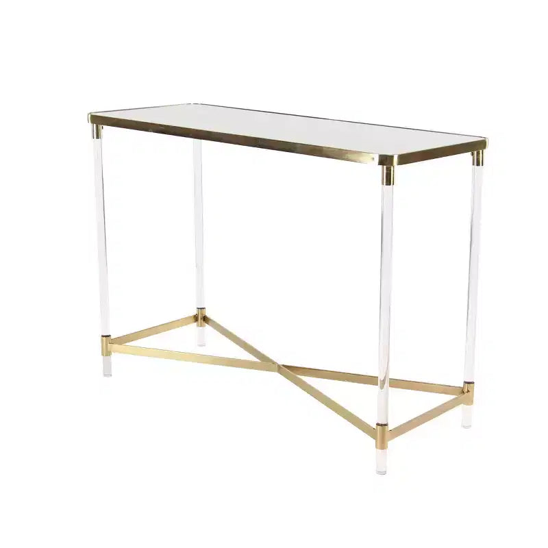 Consolle acrilico oro – Stile contemporaneo, singola