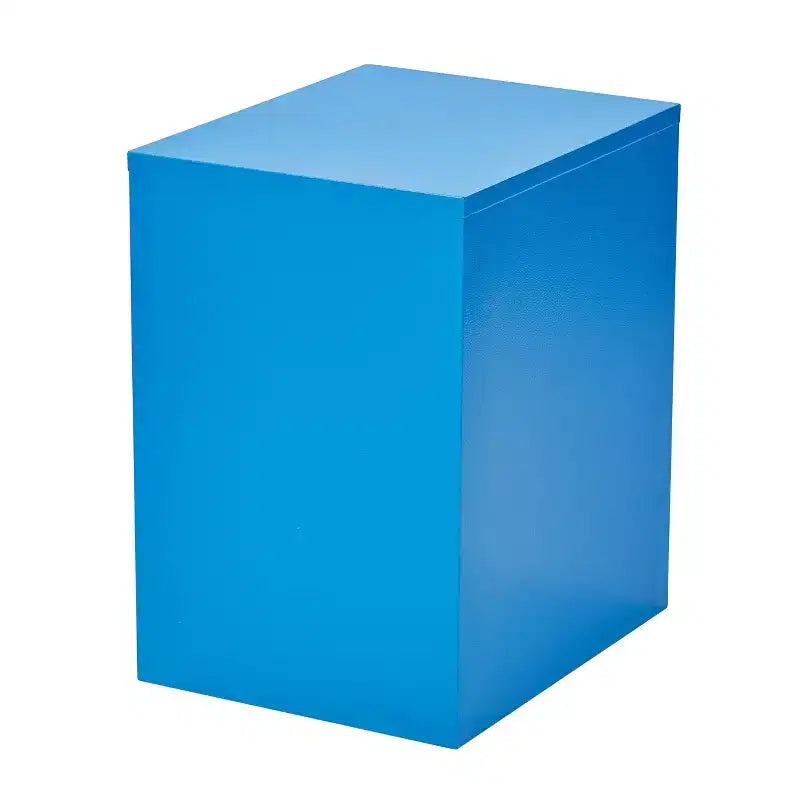 Classificatore in metallo a 3 cassetti, verde/viola, per 1 persona