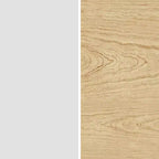 Set da pranzo in legno di gomma bianco/naturale, 2-4 posti a sedere