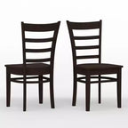 Set da pranzo in legno di gomma bianco/naturale, 2-4 posti a sedere